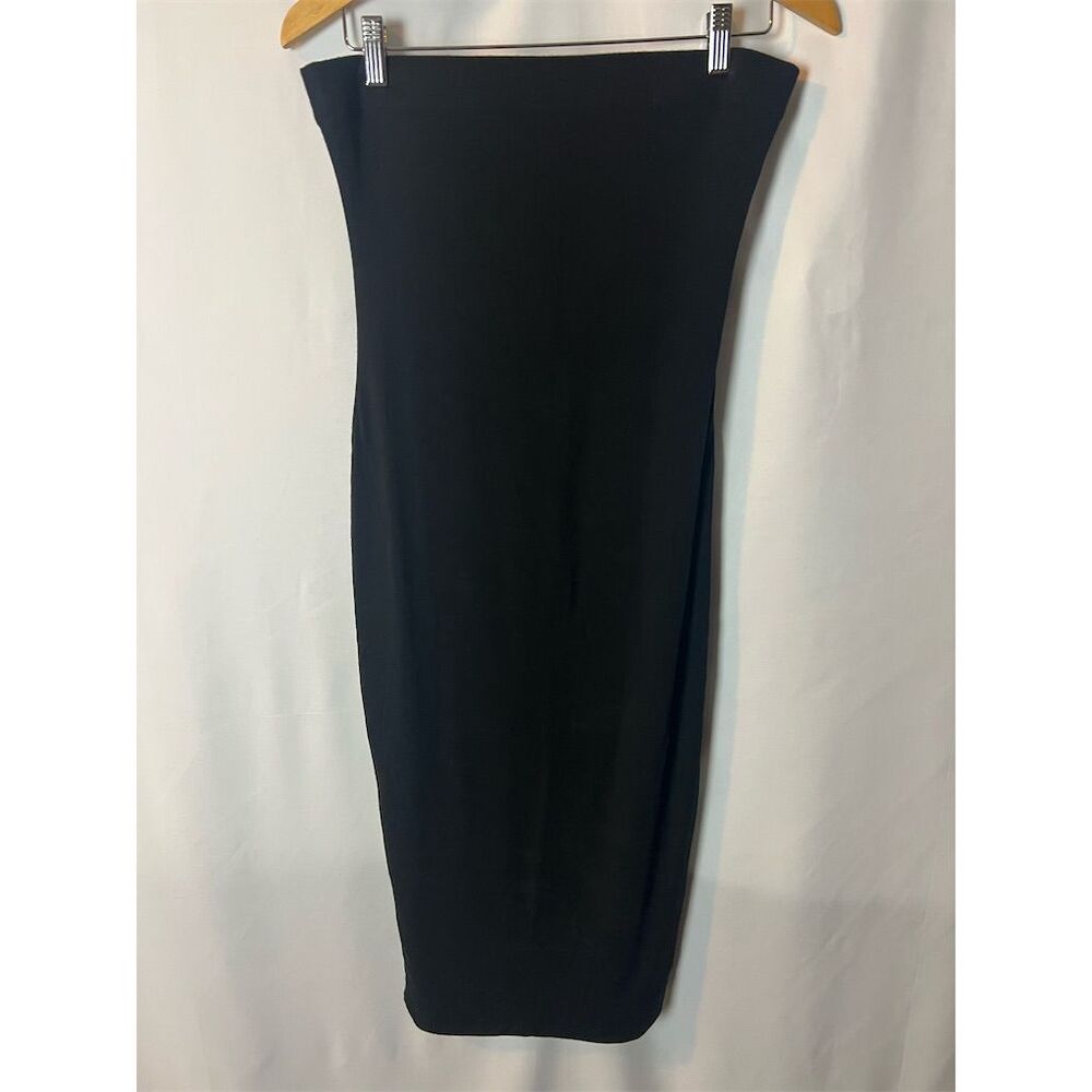 EXPRESS Women's Black Strapless Bodycon Midi Tube Dress Size Standard L